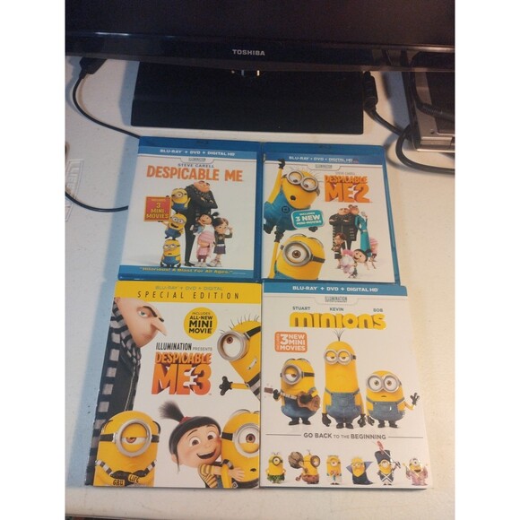 Despicable Me Blu-ray Lot - Despicable Me 1-3 & Minions - Picture 1 of 3